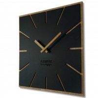 Nástenné hodiny Eko Exact z119-1matd-dx, 60 cm čierna